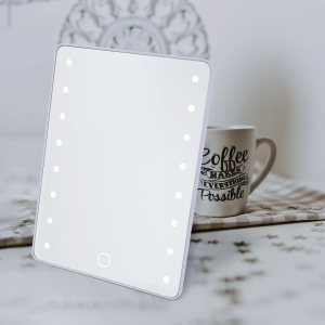 Smart Touch Sensor 16 led Lights Makeup Mirror with Kickstand