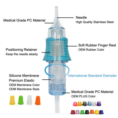 Sterilized Membrane Disposable Tattoo Needle Cartridges