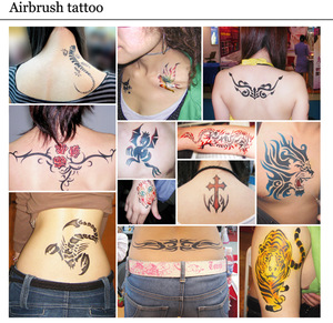 Temporary airbrush tattoo paint/ink