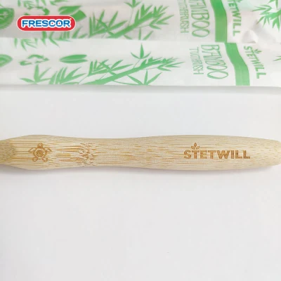 Travel Bamboo Toothbrush Case Package 4PCS Eco Bag Pack Biodegradable Bamboo Toothbrush with Tube