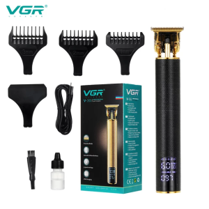 VGR V-265 Electric Hair Trimmer Professional Hair Cutter Head USB LCD Digital Display Flawless Hair Remover Removal Trimmer