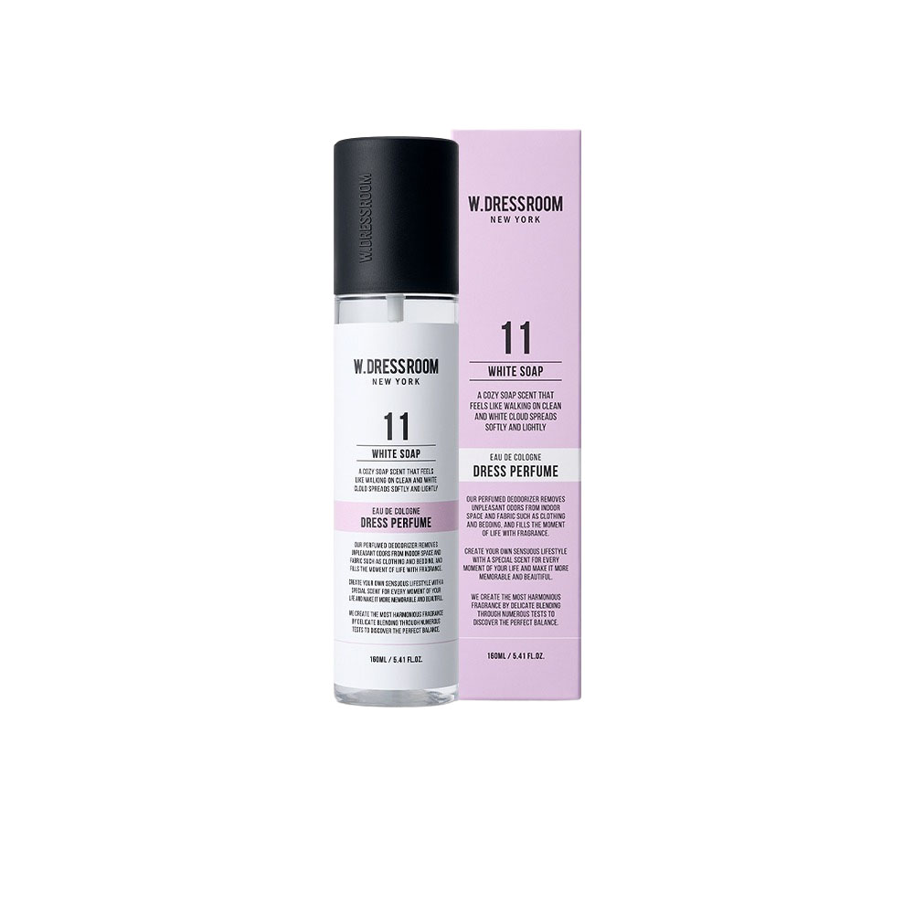 (W.DRESSROOM) NEW Dress Perfume Basic Season 3 No.11 White Soap 160ml