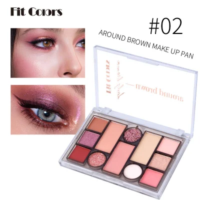 Wholesale Best Eye Shadow Palette Makeup Set Cosmetic 12 Colorsexcluding Freight,