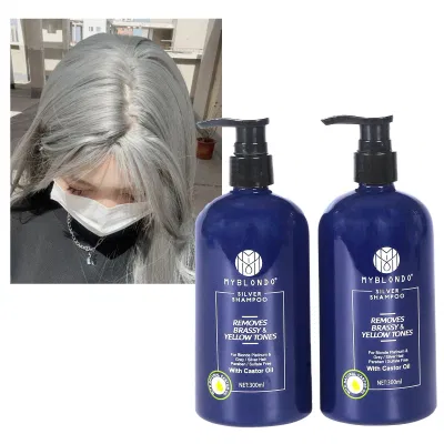 Wholesale Bulk Purple Silver Color Shampoo Private Brand No Yellow Perm