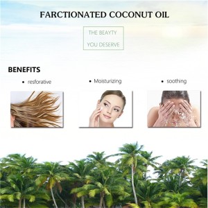 wholesale Customized Body care 100% pure massage Fractionated coconut oil