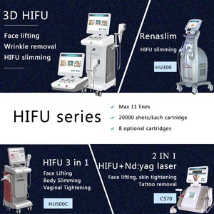 Winkonlaser 20000 Shots 3D Hifu Face Body Lift HIFU Machine 8 Cartridges 11 Lines Portable HIFU Anti-Wrinkle Machine