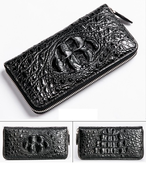 Thailand Crocodile Leather Wallet Men's Long Handbag Casual Business Clutch Bag Men's Bag Multi-Card Leather Clutch Tide