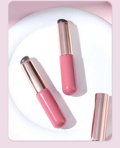 Luxury Metal Lip Gloss Tube with Soft Applicator | Private Label Cosmetic Supplier