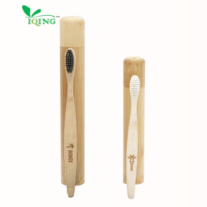 100% Natural  bamboo breathable design container travel toothbrush case