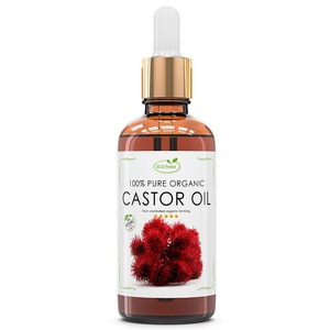 585210 Castor Oil 60 ml 100% Pure & Organic Coldpressed | Reduces Itching And Swelling On The Skin | Hydrates Chapped Lips