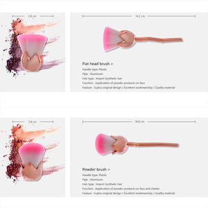 6Pcs Makeup Brushes Kit Rose Flower Shape Gold Handle Make up Brush for Foundation Blusher Powder Cosmetic Tool
