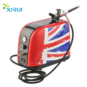 Airbrush Compressor HS-386K Air Brush for Barber Nail Art Makeup Model Painting