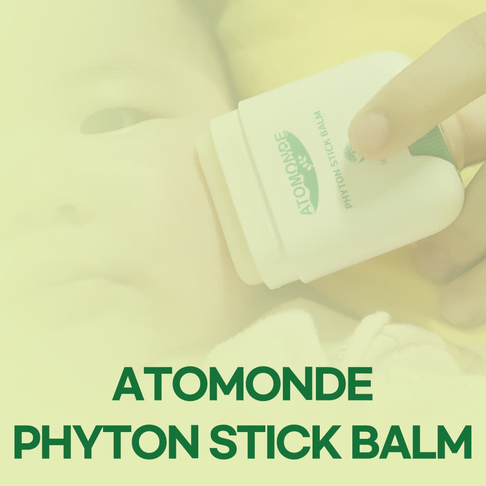 Atomonde Baby Stick Balm 16.5g Hypoallergenic Moisture Balm Eczema Diaper rash  Safe for Face, Lips