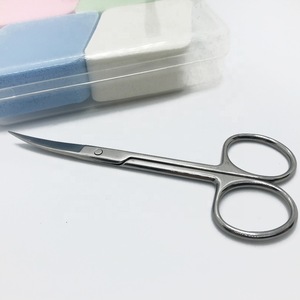 best products selling on amazon eyebrow makeup facial hair scissors for false eyelashes with customized paper pvc box package