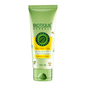 Biotique - Bio Aloe Vera Baby Sun Block SPF 20 UVA/UVB Sunscreen - 50g