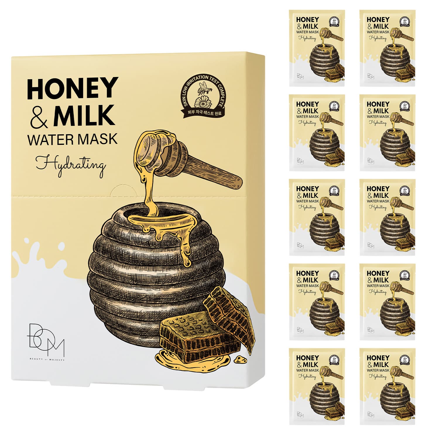 B.O.M HONEY &amp; MILK WATER MASK