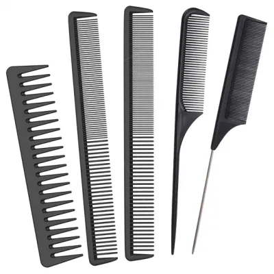 Carbon Hair Comb and Brush Detangler Comb Wide Tooth Comb Detangles Wet or Dry Hair