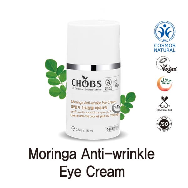 CHOBS Organic Moringa Anti-wrinkle Eye Cream 15ml