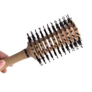 Coconut fiber brush hair biodegradable boar bristle hair brush