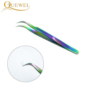 Custom Logo Eyelash Tweezers, Beauty Supplies Private Label Tweezers Eyelash Extension, Eyelash Tool Tweezers For Cosmetics