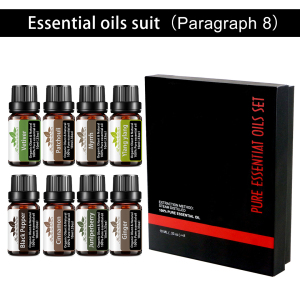 Essential Oil Aromatherapy Exporters 100% Pure Therapeutic Grade 10ml*8 pcs Essential Oil Custom Label