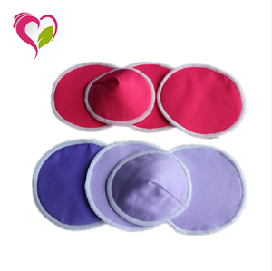 Factory Wholesale OEM Multi-color Breast Pads Waterproof and  Reusable Bamboo Nursing Pads