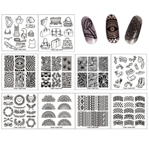 Finger Angel New Arrival Design Nail Stamping Plates Nail Stamp Image Template Nail Product
