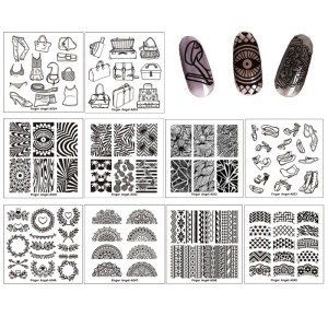 Finger Angel New Arrival Design Nail Stamping Plates Nail Stamp Image Template Nail Product
