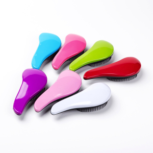 High and low combing teeth design Convenient Silicone Scalp Plastic Massage Comb
