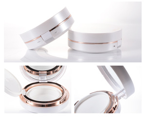 High-end design empty air cushion compact pressed powder case with mirror