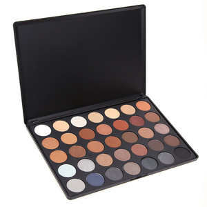 High quality 35 Color makeup eyeshadow palette, private label cosmetic with low MOQ, low price