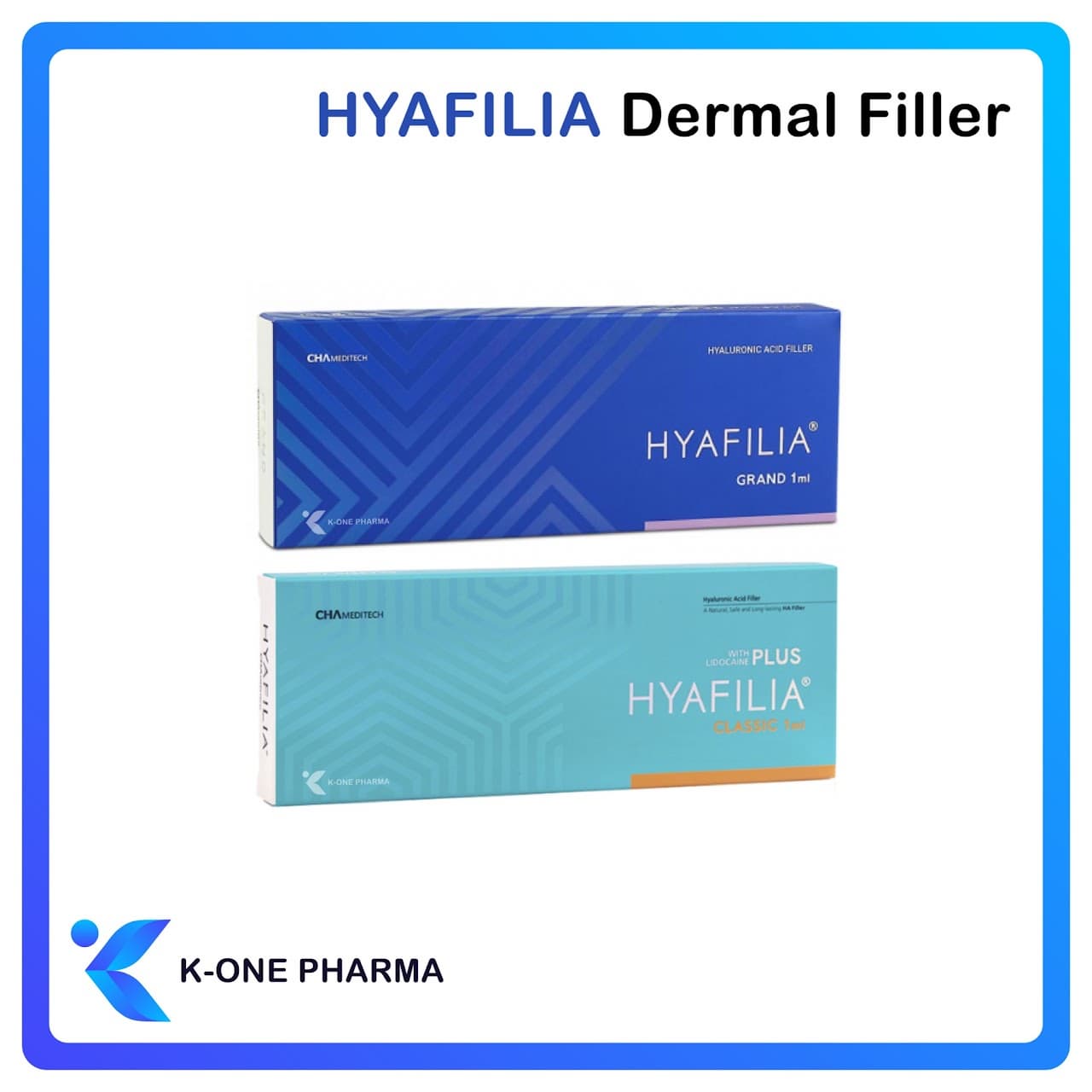  HYAFILIA HA HYALURONIC ACID DERMAL FILLER Boosting Skin Deep Moiturizing Smoothing Glowy Effect