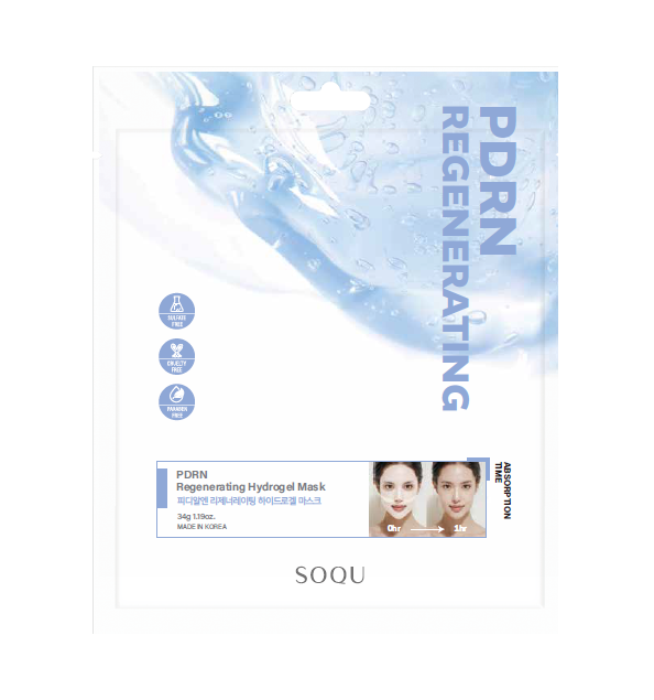 (Hydrogel mask, Skin care)SOQU PDRN REGENERATING HYDROGEL MASK