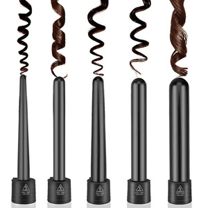 interchangeable  5 in 1 curling iron magic ionic hair curler sets hair roller types oven different types of hair curlers