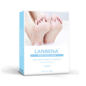 LANBENA OEM customized logo packaging foot exfoliation peel mask