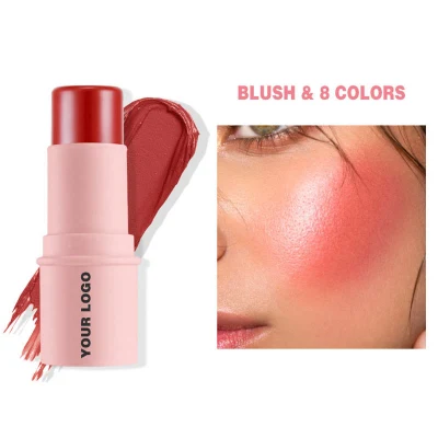 Make Your Own Logo Face Makeup 8 Colors Blusher Tint Multi Blush Stick