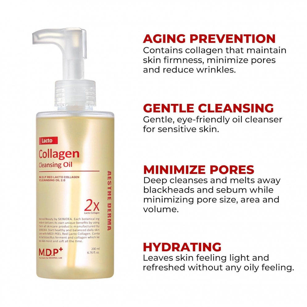 [MEDIPEEL] Red Lacto Collagen Cleansing Oil 200ml (Renewal)