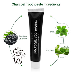 Natural Effective Teeth Cleaning Whitening Activated Charcoal Toothpaste With Fresh Mint Flavor