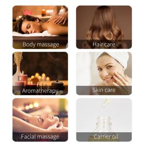 Organic Hair Nail Skin Face Facial Body Massage Rose Oil Lavender Rosemary Eucalyptus Essential Oil