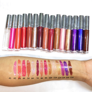 Private Label Make Your Own Lipstick 15 Color Liquid Lip Stick Lip Glaze No Logo Lip Gloss