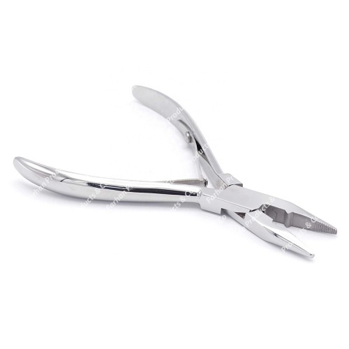 Professional Hair Extension & Beading Tool Kit Plier Set for beads (4 Piece) Micro Ring (Silver)