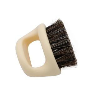 Ring Design Horse Bristle Men Shaving Brush Plastic Portable Barber Beard Brushes Salon Face Cleaning Razor Brush
