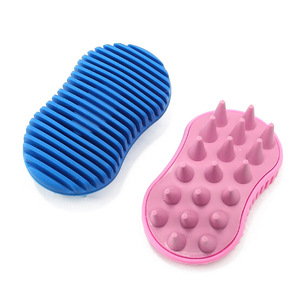 Silicone Massage Brush Comb / Detangling Hair Brush / scalp shampoo brush