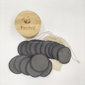 Sopurrrdy Private Label Eyelash Reusable Washable Organic Cotton Bamboo Makeup Remover Pads