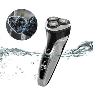 US STOCK NPET ES8109 Electric Shaver Razor for Men  USB Rechargeable Electric Razor, IPX7 Waterproof Wet & Dry Rotary Shavers