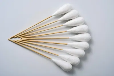 Wholesale Eco Friendly Shincare Customized Logo Long Bamboo Makeup Cotton Buds