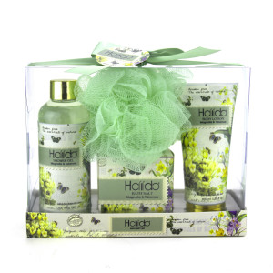 Wholesale Magnolia & Tuberose label moisturize body care spa beautiful bath and body gift set OEM