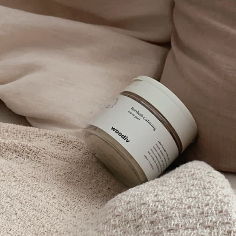 woodiv Baobab Calming Toner Pad 80 sheets