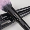 0pcs Professional Makeup Brush Set with Ombre Pink Bristles Glossy Black Handle Cosmetic Brushes for Private Label OEM