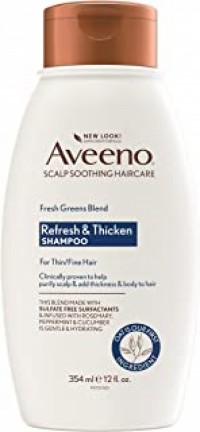 Aveeno, Fresh Greens Blend Sulfate-Free Shampoo with Rosemary, Peppermint